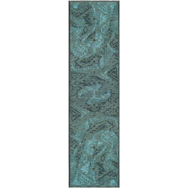 Solo Rugs Vibrance Hand Knotted Area Rug 9 0 x 12 6 Turquoise Solo Rugs Vibrance Hand Knotted Area Rug 9 0 x 12 6 Turquoise